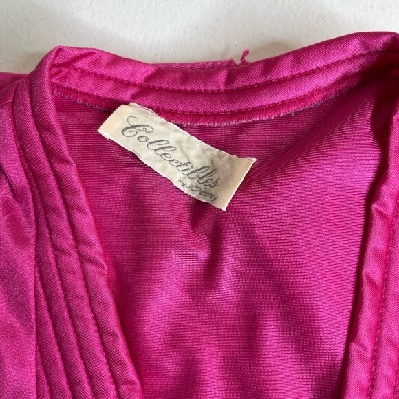 Vintage Collectibles by JCPenney Bright Pink Cap Sleeve Nightgown Women Medium - Picture 7 of 11